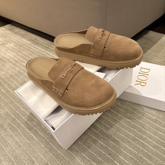 디올 보이 뮬 스웨이드 카프스킨 베이지 반 슬리퍼 레플리카 미러급 SA급 S급 고퀄리티 최상급 하이엔드 신발 [여성] 4