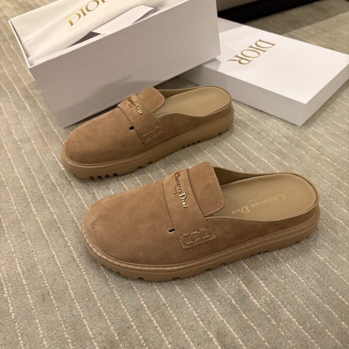 디올 보이 뮬 스웨이드 카프스킨 베이지 반 슬리퍼 레플리카 미러급 SA급 S급 고퀄리티 최상급 하이엔드 신발 [여성] 5