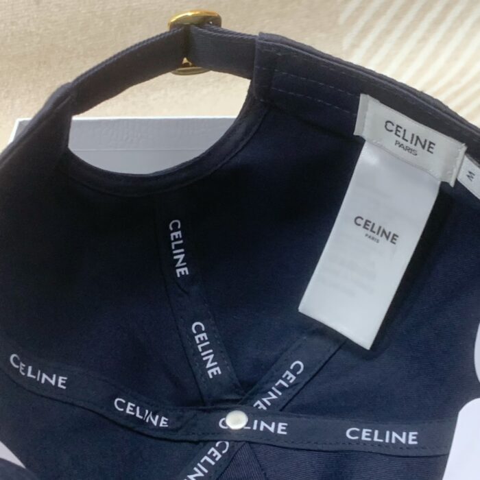 셀린느 레플리카 이니셜 C 로고 코튼 베이스볼 볼캡 4