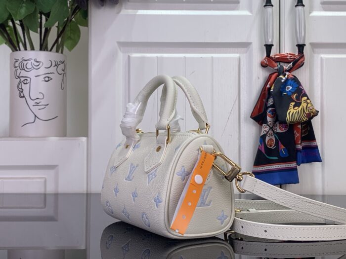 루이비통 나노 스피디 M27702 아이보리 블루 레플리카 미러급 SA급 S급 고퀄리티 최상급 하이엔드 가방 [여성] 4