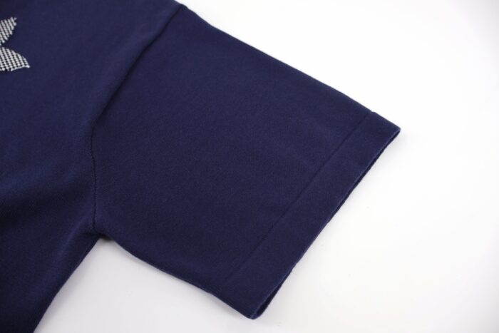 루이비통 LV 로고 자카드 니트 반팔티 네이비 레플리카 미러급 SA급 S급 고퀄리티 하이엔드 최상급 의류 [남성여성공용] 7