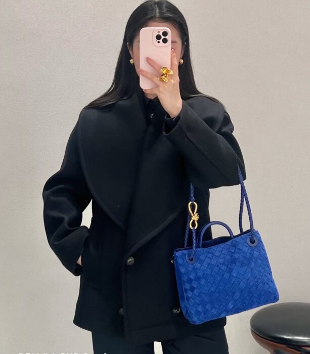 보테가베네타 스몰 안디아모 743568 다크 블루 스웨이드 레플리카 미러급 SA급 S급 고퀄리티 최상급 하이엔드 가방 [여성]