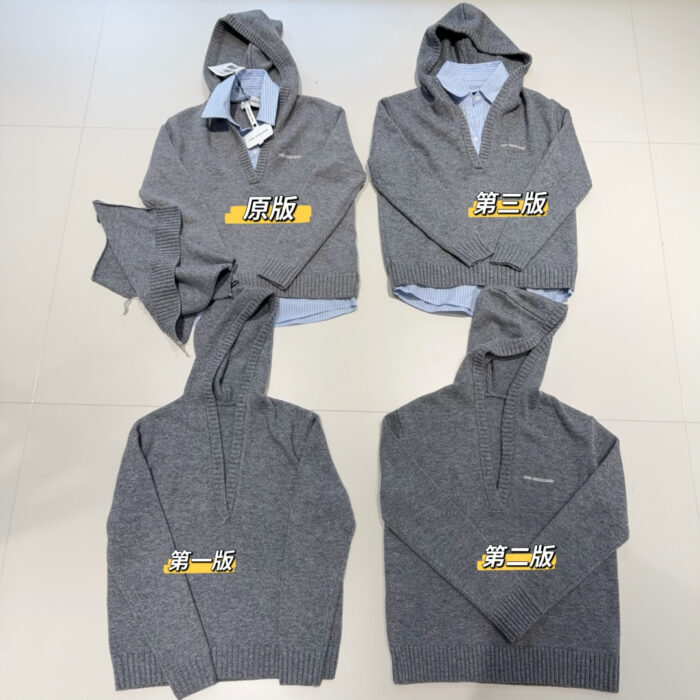 ANN ANDELMAN 페이크 레이어링 후드니트 그레이 레플리카 미러급 SA급 S급 고퀄리티 하이엔드 최상급 의류 [여성] 5