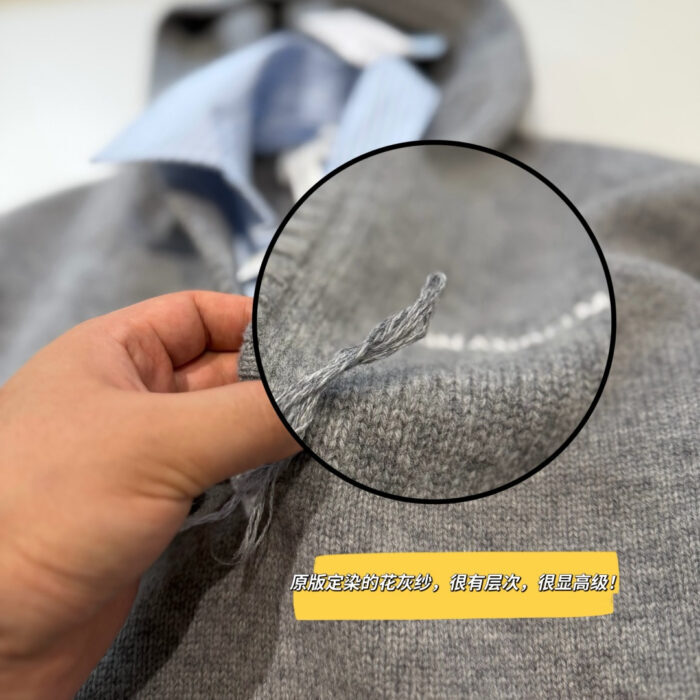 ANN ANDELMAN 페이크 레이어링 후드니트 그레이 레플리카 미러급 SA급 S급 고퀄리티 하이엔드 최상급 의류 [여성] 9