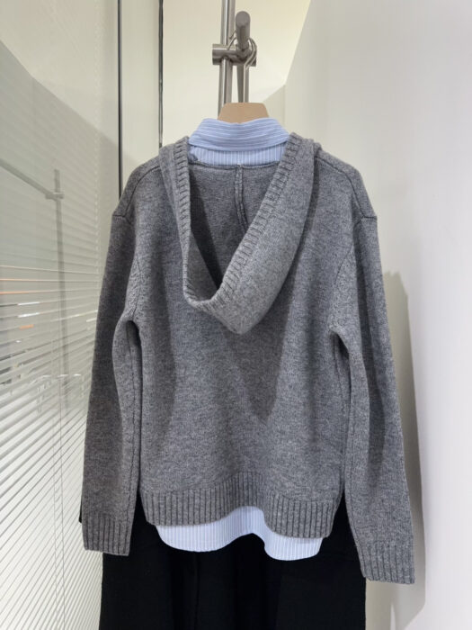 ANN ANDELMAN 페이크 레이어링 후드니트 그레이 레플리카 미러급 SA급 S급 고퀄리티 하이엔드 최상급 의류 [여성] 17