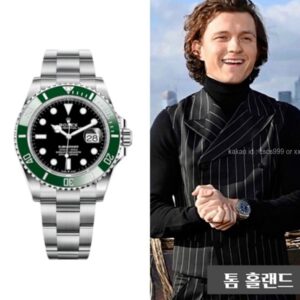 [톰 홀랜드 PICK] 로렉스 서브마리너 데이트 그린 스타벅스 레플리카 미러급 SA급 S급 고퀄리티 셀럽 시계 워치 [남성]