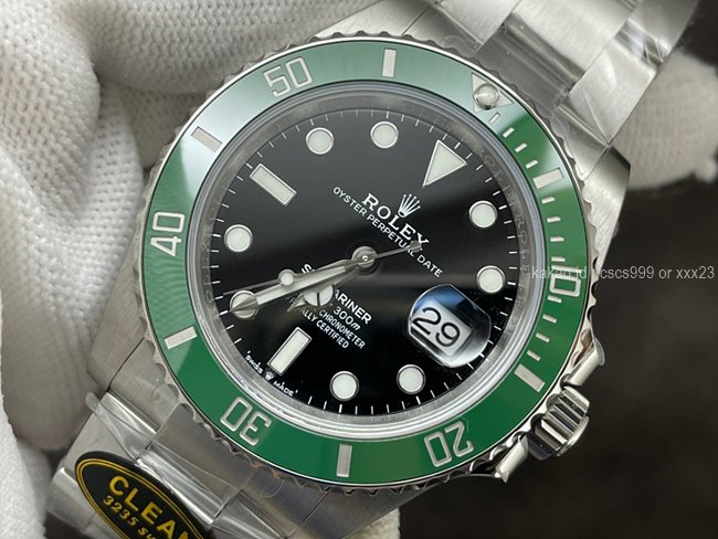 [톰 홀랜드 PICK] 로렉스 서브마리너 데이트 그린 스타벅스 레플리카 미러급 SA급 S급 고퀄리티 셀럽 시계 워치 [남성] 7