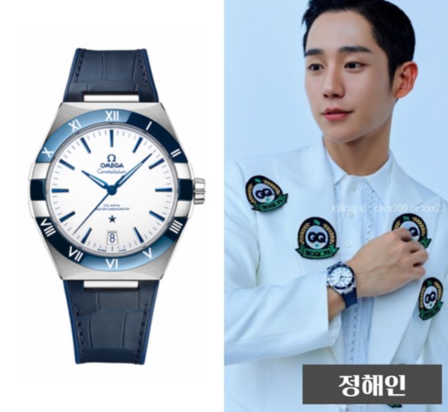 [정해인 PICK] 오메가 컨스텔레이션 코엑시얼 마스터 크로노미터 레플리카 미러급 SA급 S급 고퀄리티 셀럽 시계 워치 [남성]