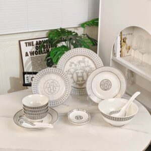 에르메스 H 모자이크 식기 세트 라이트 그레이 22개 레플리카 미러급 SA급 S급 고퀄리티 최상급 하이엔드 악세사리 [남성여성공용]