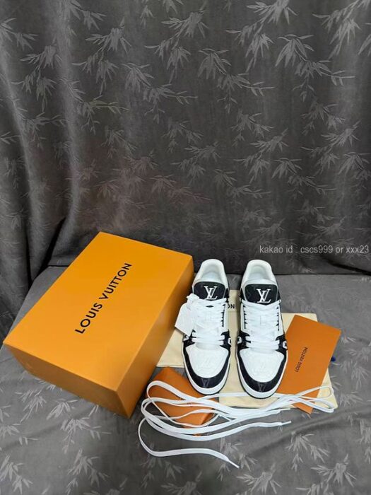 2026.01.16_[김ㅇㅇ 고객님 주문제품 검수사진] 루이비통 LV 트레이너 데님 블랙 스니커즈 레플리카 미러급 SA급 S급 고퀄리티 하이엔드 최상급 이미테이션 신발