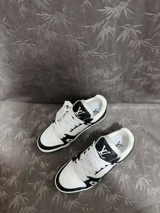 2026.01.16_[김ㅇㅇ 고객님 주문제품 검수사진] 루이비통 LV 트레이너 데님 블랙 스니커즈 레플리카 미러급 SA급 S급 고퀄리티 하이엔드 최상급 이미테이션 신발 2