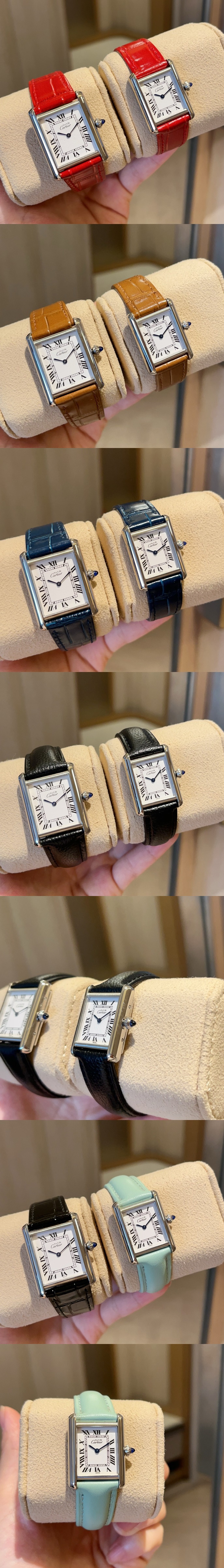 까르띠에 (6 color) 탱크 솔로 머스트 WT100005 쿼츠 Cal.157타입 시계 레플리카 미러급 SA급 S급 고퀄리티 워치 [남성여성공용] 5