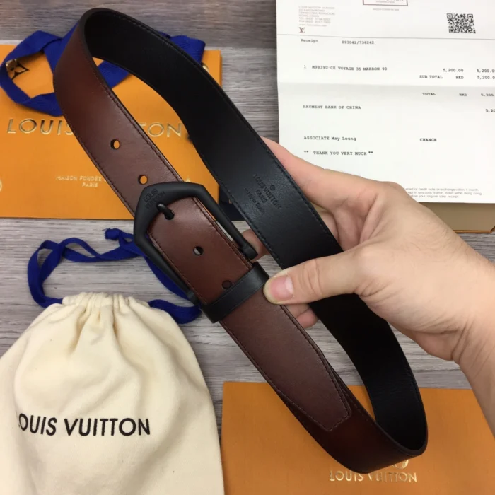 루이비통 남성용 단색 벨트 2컬러 레플리카 미러급 SA급 S급 고퀄리티  [남성] 최상급 하이엔드 - best 13