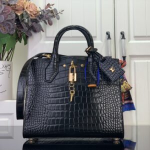 루이비통 LV 시티 스티머 MM백 M95846 블랙 악어무늬 레플리카 미러급 SA급 S급 고퀄리티 최상급 하이엔드 가방 [여성]