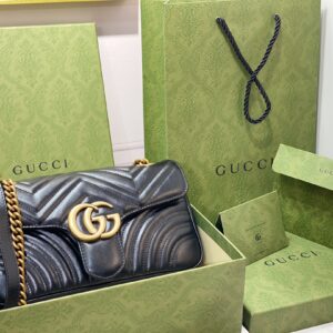 구찌 GG 마몽 마틀라세 숄더백 443497 블랙 레플리카 미러급 SA급 S급 고퀄리티 최상급 하이엔드 가방 [여성]