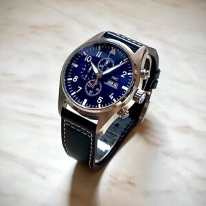 IWC 파일럿 워치 크로노그래프 스핏파이어 블루다이얼 데이데이트 시계 레플리카 미러급 SA급 S급 고퀄리티 워치