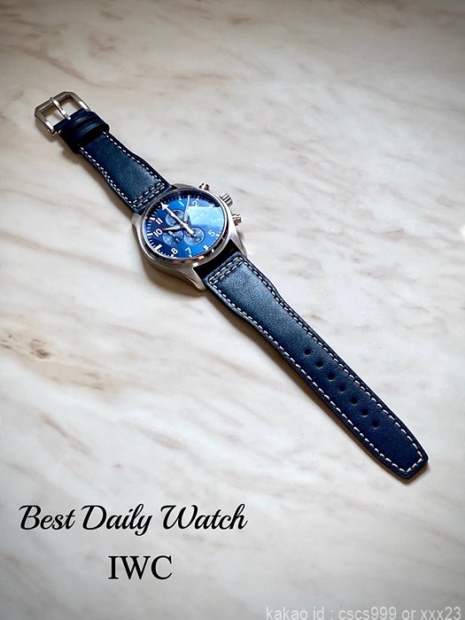 IWC 파일럿 워치 크로노그래프 스핏파이어 블루다이얼 데이데이트 시계 레플리카 미러급 SA급 S급 고퀄리티 워치 3