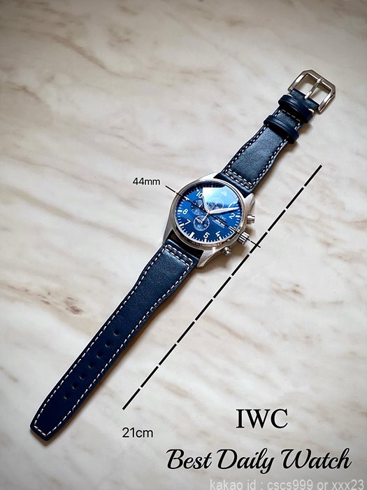 IWC 파일럿 워치 크로노그래프 스핏파이어 블루다이얼 데이데이트 시계 레플리카 미러급 SA급 S급 고퀄리티 워치 8