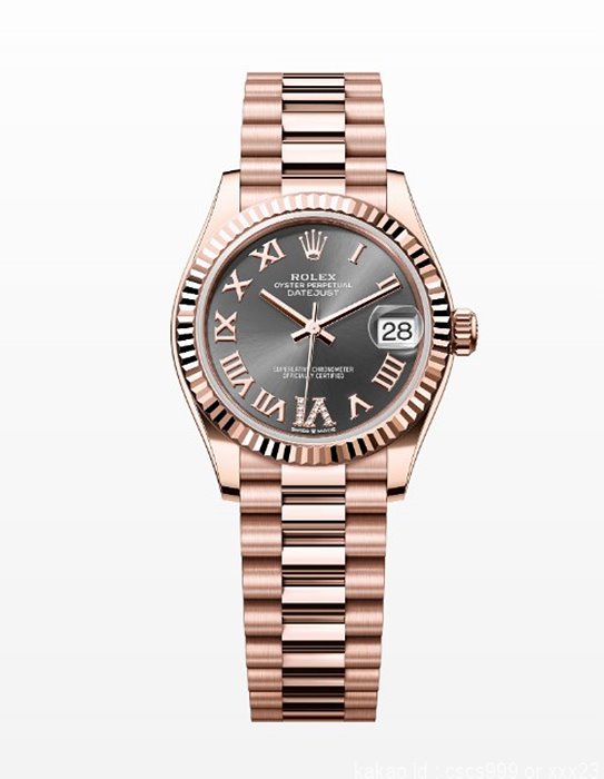 로렉스 데이저스트 에버로즈골드 다크그레이다이얼 로마 31mm 시계 레플리카 미러급 SA급 S급 고퀄리티 롤렉스 워치