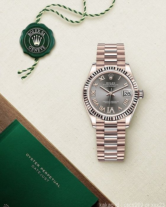 로렉스 데이저스트 에버로즈골드 다크그레이다이얼 로마 31mm 시계 레플리카 미러급 SA급 S급 고퀄리티 롤렉스 워치 4