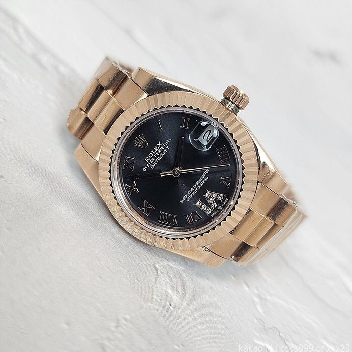 로렉스 데이저스트 에버로즈골드 다크그레이다이얼 로마 31mm 시계 레플리카 미러급 SA급 S급 고퀄리티 롤렉스 워치 7