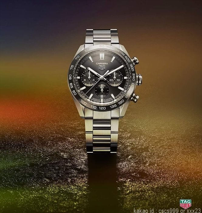 태그호이어 까레라 칼리브 02 스포츠 블랙다이얼 시계 레플리카 미러급 SA급 S급 고퀄리티 워치