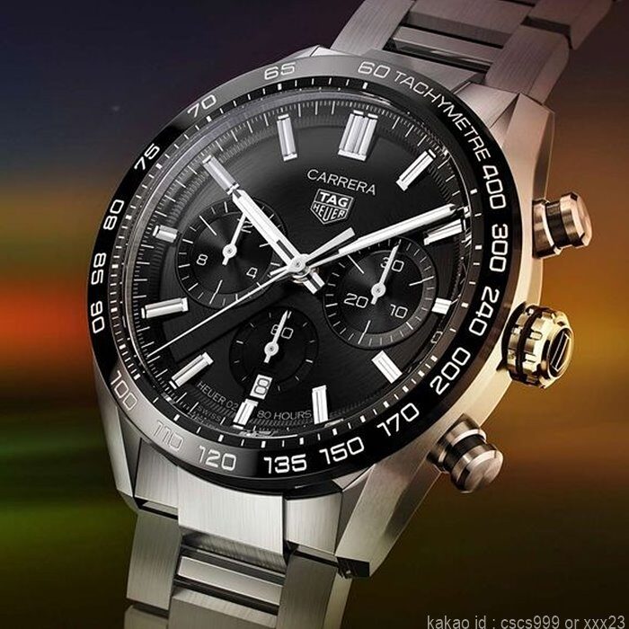 태그호이어 까레라 칼리브 02 스포츠 블랙다이얼 시계 레플리카 미러급 SA급 S급 고퀄리티 워치 6