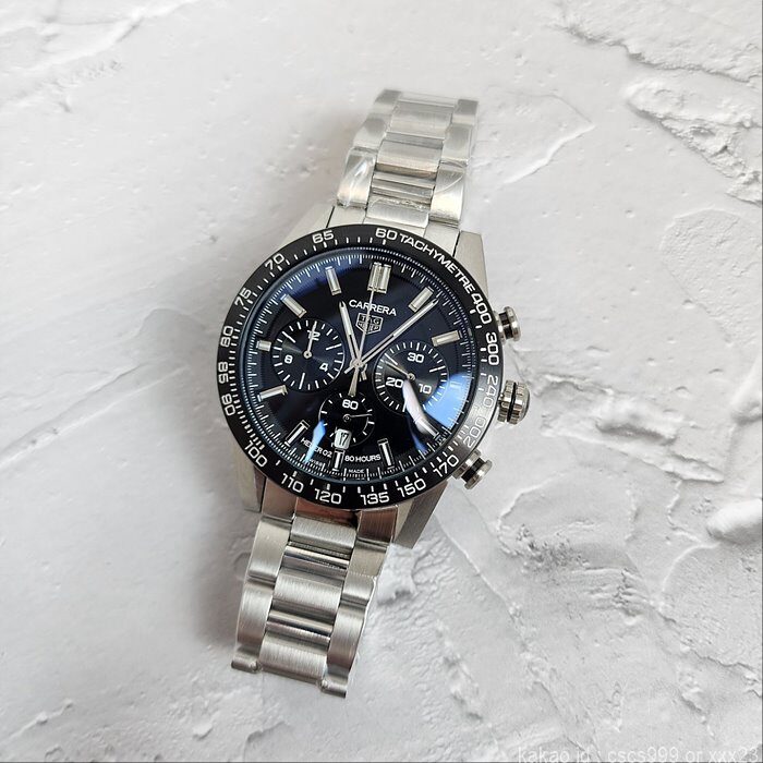 태그호이어 까레라 칼리브 02 스포츠 블랙다이얼 시계 레플리카 미러급 SA급 S급 고퀄리티 워치 11