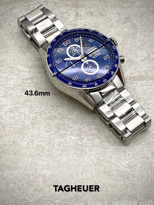 태그호이어 까레라 데이데이트 크로노그래프 블루다이얼 시계 레플리카 미러급 SA급 S급 고퀄리티 워치 최상급 하이엔드 - best 8