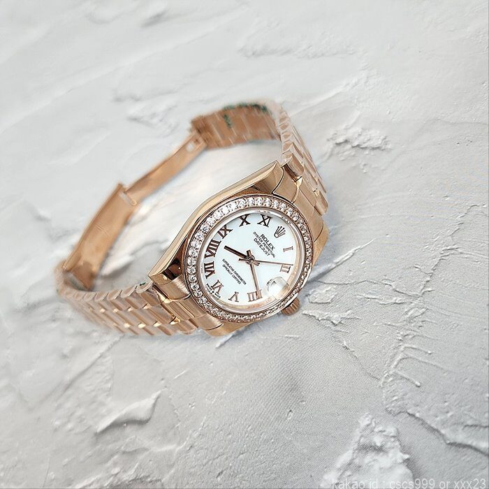 로렉스 데이저스트 에버로즈골드 화이트로마 다이아 31mm 시계 레플리카 미러급 SA급 S급 고퀄리티 롤렉스 워치 [여성] 8