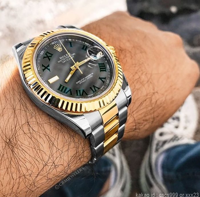 로렉스 데이저스트 그레이다이얼 로마판 콤비 41mm 시계 레플리카 미러급 SA급 S급 고퀄리티 롤렉스 워치 18