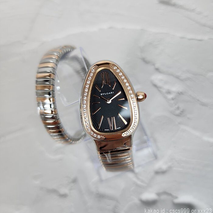불가리 세르펜티 투보가스 워치 로즈골드 블랙다이얼 콤비 다이아 시계 레플리카 미러급 SA급 S급 고퀄리티 워치 [여성] 3