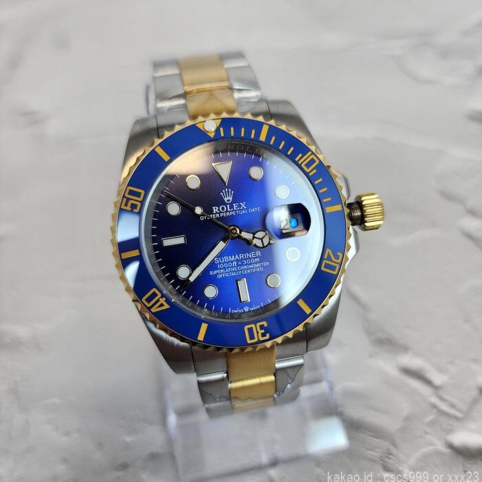 로렉스 서브마리너 블루콤비 서브마리너 데이트 글라인드락 버전 시계 레플리카 미러급 SA급 S급 고퀄리티 롤렉스 워치 13