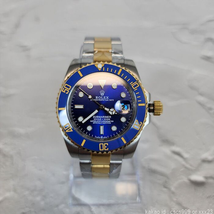 로렉스 서브마리너 블루콤비 서브마리너 데이트 글라인드락 버전 시계 레플리카 미러급 SA급 S급 고퀄리티 롤렉스 워치 16