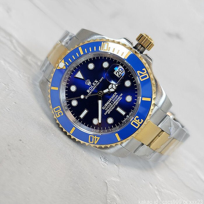 로렉스 서브마리너 블루콤비 서브마리너 데이트 글라인드락 버전 시계 레플리카 미러급 SA급 S급 고퀄리티 롤렉스 워치 19
