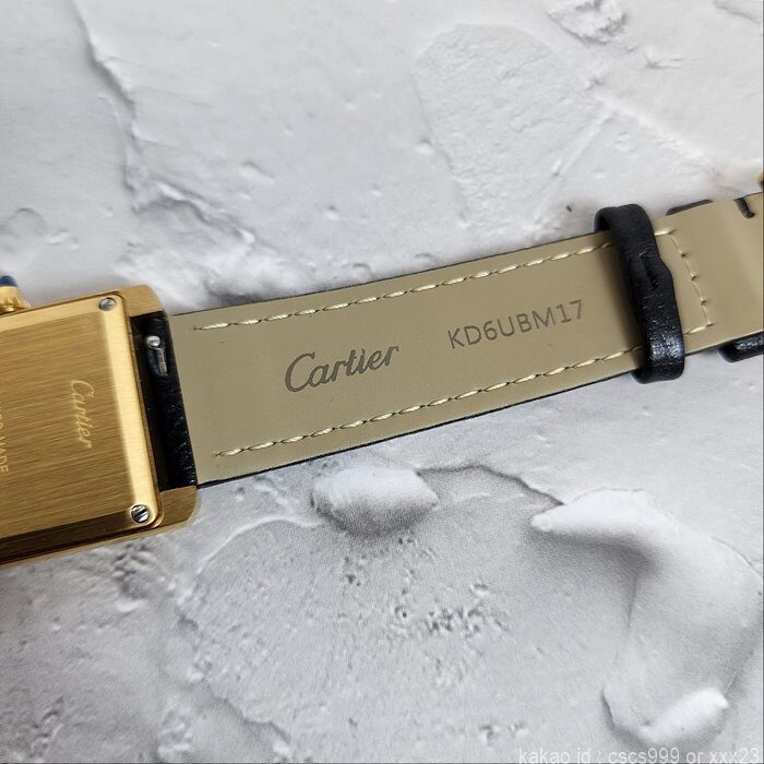 까르띠에 탱크 루이 블랙다이얼 옐로우골드 시계 레플리카 미러급 SA급 S급 고퀄리티 워치 [여성] 15