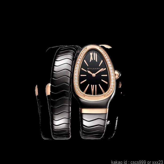불가리 세르펜티 투보가스 워치 로즈골드 블랙다이얼 다이아 블랙줄 시계 레플리카 미러급 SA급 S급 고퀄리티 워치 [여성] 5