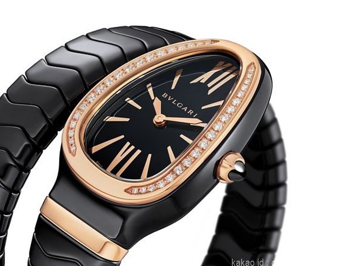 불가리 세르펜티 투보가스 워치 로즈골드 블랙다이얼 다이아 블랙줄 시계 레플리카 미러급 SA급 S급 고퀄리티 워치 [여성] 12