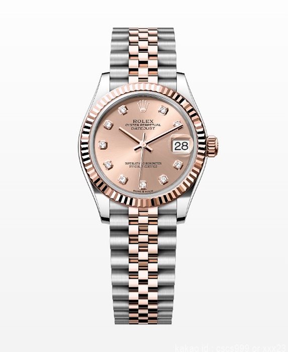 로렉스 데이저스트 에버로즈골드 콤비 다이아 31mm 시계 레플리카 미러급 SA급 S급 고퀄리티 롤렉스 워치 [여성]