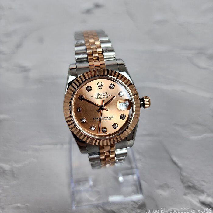 로렉스 데이저스트 에버로즈골드 콤비 다이아 31mm 시계 레플리카 미러급 SA급 S급 고퀄리티 롤렉스 워치 [여성] 4