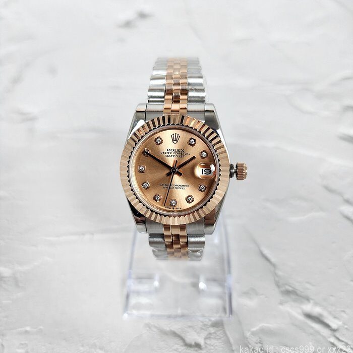 로렉스 데이저스트 에버로즈골드 콤비 다이아 31mm 시계 레플리카 미러급 SA급 S급 고퀄리티 롤렉스 워치 [여성] 5