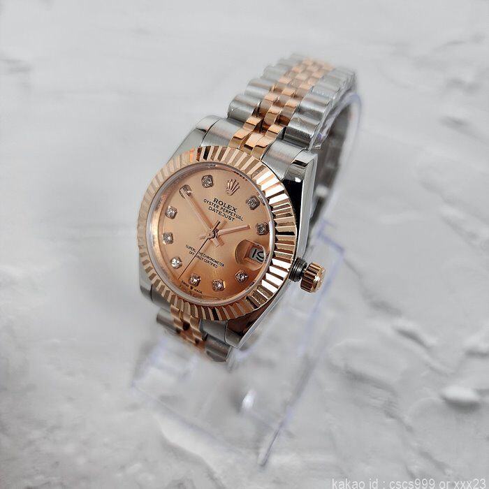 로렉스 데이저스트 에버로즈골드 콤비 다이아 31mm 시계 레플리카 미러급 SA급 S급 고퀄리티 롤렉스 워치 [여성] 7
