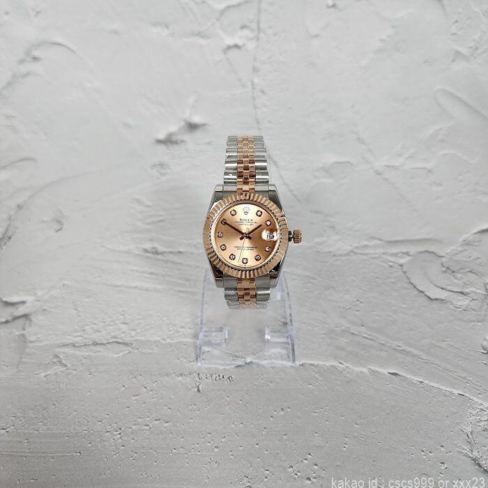 로렉스 데이저스트 에버로즈골드 콤비 다이아 31mm 시계 레플리카 미러급 SA급 S급 고퀄리티 롤렉스 워치 [여성] 12