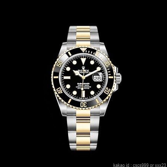 로렉스 서브마리너 블랙콤비 데이트 글라인드락 버전 시계 레플리카 미러급 SA급 S급 고퀄리티 롤렉스 워치