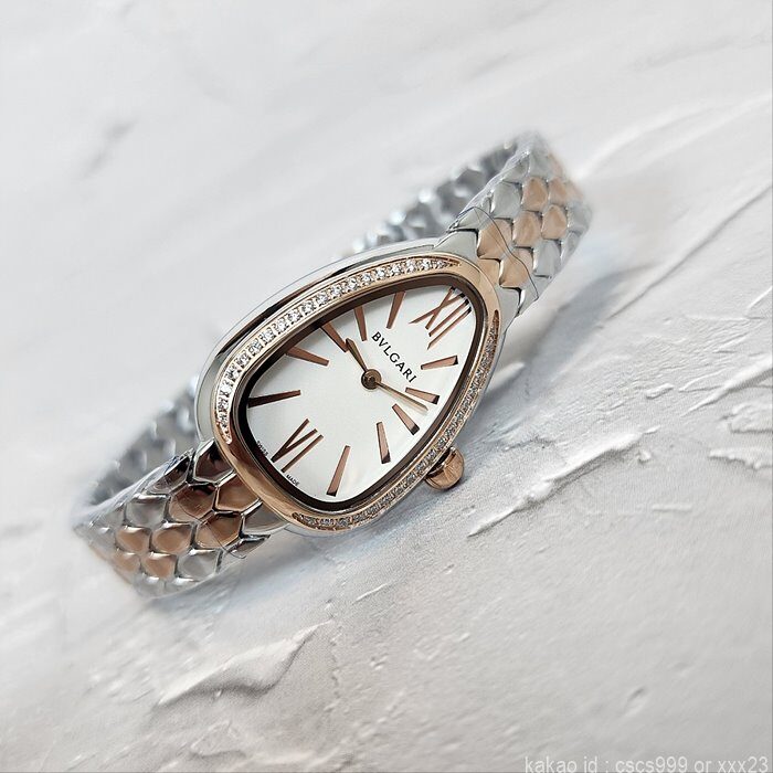 불가리 세르펜티 세두토리 워치 화이트다이얼 콤비 다이아 시계 레플리카 미러급 SA급 S급 고퀄리티 워치 [여성] 7