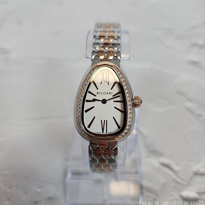 불가리 세르펜티 세두토리 워치 화이트다이얼 콤비 다이아 시계 레플리카 미러급 SA급 S급 고퀄리티 워치 [여성] 21