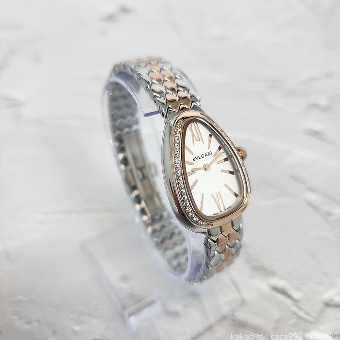 불가리 세르펜티 세두토리 워치 화이트다이얼 콤비 다이아 시계 레플리카 미러급 SA급 S급 고퀄리티 워치 [여성] 23