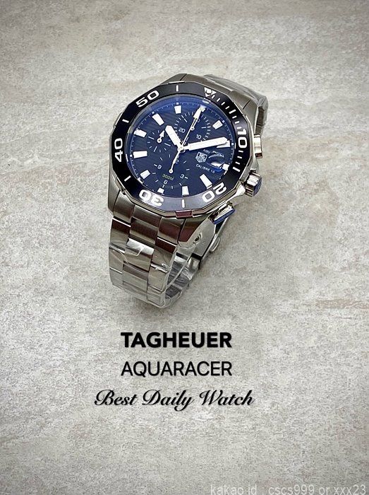 태그호이어 아쿠아레이서 칼리버16 크로노그래프 블랙다이얼 시계 레플리카 미러급 SA급 S급 고퀄리티 워치