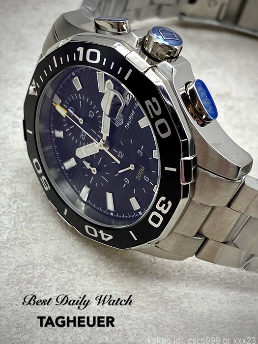 태그호이어 아쿠아레이서 칼리버16 크로노그래프 블랙다이얼 시계 레플리카 미러급 SA급 S급 고퀄리티 워치 3