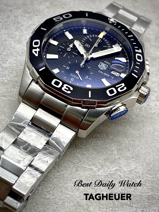 태그호이어 아쿠아레이서 칼리버16 크로노그래프 블랙다이얼 시계 레플리카 미러급 SA급 S급 고퀄리티 워치 5